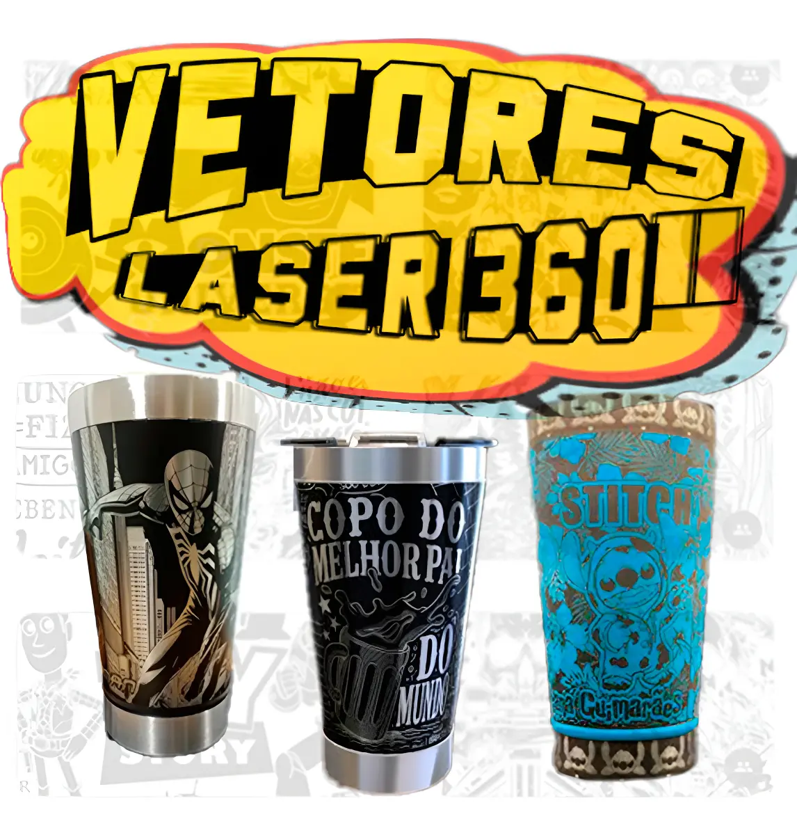 Vetores 360º Pack250 para download